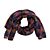 Plissee-Schal mit buntem Muster aus Polyester