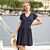 Jersey-Kleid durchgeknöpft