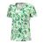 T-shirt dames à encolure arrondie et imprimé décoratif