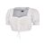 Dirndlbluse weiss kurzarm mit Spitze