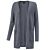 Longcardigan mit Ripp-Effekt