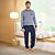 Herren-Pyjama mit Brusttasche von Artime
