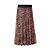 Midi Jupe mit Allover-Animal-Print