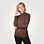 Stretch Rollkragenshirt Damen Animal-Print