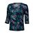 Damen 3/4 Shirt bedruckt mit Viscose-Anteil