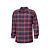 Chemise à carreaux en flanelle, rouge-bleu