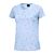 Leinen T-Shirt mit Allover-Print und Rundhalsausschnitt