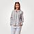 Lockere gestreifte Bluse mit Knopfleiste