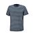 T-Shirt gestreift in Navy aus Baumwolle für Herren