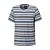 Gestreiftes blaues Baumwoll T-Shirt für Herren