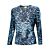 Shirt à manches longues orné d'un imprimé animalier abstrait