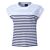 T-shirt rayé à fines structure à côtes