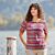 T-Shirt mit Allover-Print und Rundhalsausschnitt
