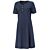 Robe en jersey de forme trapèze, avec patte de boutonnage