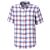 Chemise en lin à carreaux et manches courtes hommes
