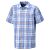 Chemise à manches courtes et carreaux en coton