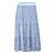 Jupe midi évasée à taille élastique