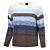 Pull rayé avec dégradé de couleurs