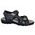 Trekking Sandale Nubuckleder Unisex schwarz