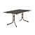 Table de jardin pliante Milano en aspect ardoise