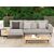Gartenlounge Jason, mit Teakholz, Armteil links
