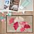 Paillasson Ginkgo Welcome aux différents tons de rose 50x75 cm
