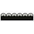 Bordure de pelouse décorée noir