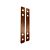 Lot de 2 raccords pour étagère à bois Modular, en métal, rouillé naturel