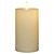 Stumpenkerze aus Echtwachs – Akkubetrieben, Elfenbein