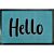 Türvorlage Hello 50x75 cm