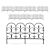 Beetbegrenzung 8er Set Gitter