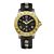 Trauffer montre pour dames avec bracelet en cuir PU noir/or