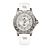 Trauffer montre pour dames avec bracelet en cuir PU blanc/argenté