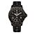 Trauffer montre pour hommes avec bracelet en cuir Pu et edelweiss noir