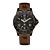 Trauffer montre pour hommes avec bracelet en cuir PU brun