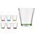 Lot de 6 verres Stripes One
