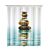 Rideau de douche design Zen méditation
