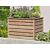 Jardinière surélevée 80 cm en mélèze FSC avec feuille de plantation