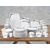 Vaisselle en porcelaine, service pour 8 personnes, 62 éléments