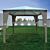 Tonnelle de jardin, gris/gris clair, 3x3 m