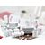 Geschirr-Set Orchid 63-teilig weiss-rosa