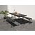 Lot de 2 bancs pliants, noir