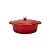 Nouvel Gusseisen Topf oval rot