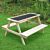 Tisch und Bank Moritz 89x84x50 cm, mit Maltafel