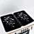 Glas-Abdeckplatten Ornamento nero