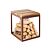 Tabouret Wood Pinie, 40x40 cm