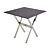Table de balcon pliante en acier inox, 79x79 cm