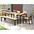 Table de jardin en teck massif