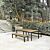 Banc de jardin en teck massif