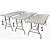 Table de fête pliable et en hauteur réglable